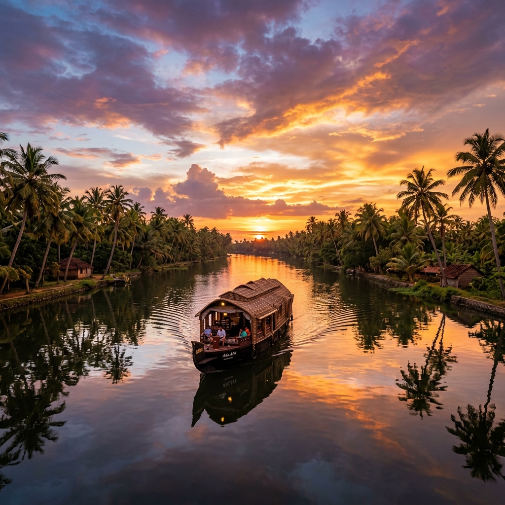 Landscape photography Kerala backwaters